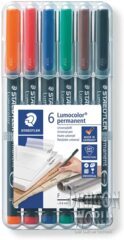6 Pack Water Soluble Markers - Staedtler